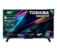 Toshiba 40LV2E63DG Televisor LED de 40'' (102 cm) con resolución Full HD (1920x1080), HDR10, Smart TV y conectividad Wi-Fi, 2 puertos HDMI