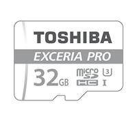 Toshiba THN-M401S0320E2 Exceria Pro M401 Tarjeta MicroSD de 32GB, Blanco