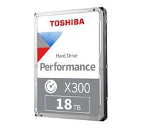Toshiba X300 HDWR51JXZSTA Disco Duro Interno de 3.5 Pulgadas para Rendimiento y Juegos, 18 TB - CMR SATA 6 GB/s 7200 RPM 512 MB de caché