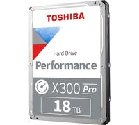 Toshiba X300 PRO - Disco duro interno de 3.5 pulgadas de alto rendimiento de carga de trabajo de 18 TB para profesionales creativos - Hasta 300 TB/año tasa de carga de trabajo CMR SATA 6 GB/s 7200 RPM