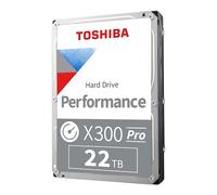 Toshiba X300 PRO - Disco duro interno de 3.5 pulgadas de alto rendimiento de carga de trabajo de 22 TB para profesionales creativos - Hasta 300 TB/año tasa de carga de trabajo CMR SATA 6 Gb/s 7200 RPM