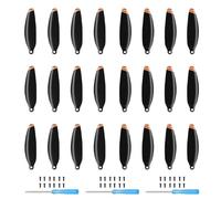 Tosiicop - Hélice para DJI Mini 4K, 24 piezas de repuesto - Hoja silenciosa de bajo ruido, alas de liberación rápida, accesorios Mavic Mini 2 Series 4726FM con destornilladores, color naranja