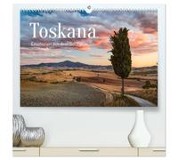 Toskana - Emotionen aus dem Bel Paese (hochwertiger Premium Wandkalender 2026 DIN A2 quer), Kunstdruck in Hochglanz: Wunderbare Landschaften und Städte