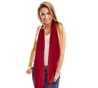 TOSKATOK® Bufandas Lisas de Moda para Mujer, Granate, Talla única