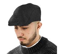 TOSKATOK® Gorra Plana de Mezcla de Lana Lisa para Hombre
