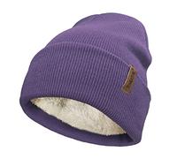 TOSKATOK - Gorro de Punto para Hombre y Mujer, Unisex, clásico, Suave, cálido, con Forro Polar térmico Suave