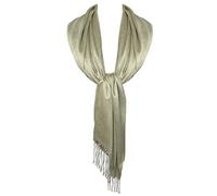 TOSKATOK Señoras para mujer con estilo Brillo Chispa de noche Pashmina Wrap Stole con acabado borla