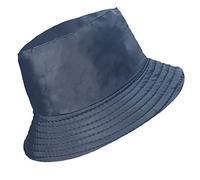 TOSKATOK Sombrero de pescador para mujer, impermeable, de lluvia, con forro de felpa, azul marino, Talla única