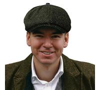 TOSKATOK® Unisex Hombre, Mujer 8 Panel Espiga Mezcla de Lana Tweed Baker Boy Newsboy Flat Gatsby Sombrero Cap