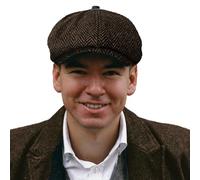 TOSKATOK® Unisex Hombre, Mujer 8 Panel Espiga Mezcla de Lana Tweed Baker Boy Newsboy Flat Gatsby Sombrero Cap