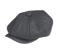 TOSKATOK Unisex Hombre Mujer Llanura 8 Panel Mezcla de Lana Baker Boy Newsboy Flat Cap