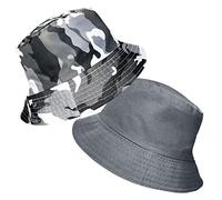 TOSKATOK® UPF 50+ Niños Niños Camuflaje 2 en 1 Sombrero de Playa de Verano 100% algodón Reversible Reversible