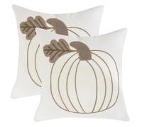Tosleo Juego de 2 fundas de almohada de Halloween de 18 x 18 pulgadas, fundas de almohada de Halloween, decoración del hogar, fundas de almohada cuadradas para sofá, cama, sofá (estilo calabaza9)