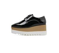 TOSOFT Zapatos Oxford De Charol 2025 For Mujer Con Plataforma Gruesa Y Punta Cuadrada Zapatillas Elegantes For Caminar En Otoño.(Black,37 EU)