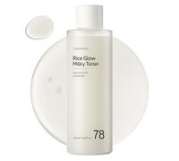 TOSOWOONG Tónico Lechoso Rice Glow, 784,000ppm de Agua de Arroz Coreana, Niacinamida, Ceramidas, Pantenol, Hidratante, Purificante, Sin Fragancia, Cuidado Facial Coreano, 250ml, 8.45 fl. oz.