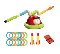 Toss Ring Game Ladybug Toys - Toy Rocket Launchers For Kids | Exercise Equipment Outdoor Sports For Boys Children Ages 3-6 Years Fun Active Play Game Set