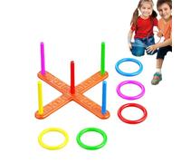 Toss Ring Toy - Toss Ring Game | Indoor Holiday Fun Game | 5 Tosss Rings Throwing Games | Outdoor Yard Games | 5 Tosss Rings, Throwing Gaame Toy Set, Family Activity Gaame, Backyard and