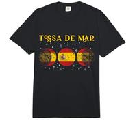 Tossa De Mar Bandera Española Vacaciones España Souvenir Comfort Colors Adult Heavyweight T-Shirt