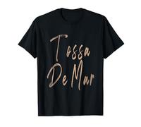 Tossa De Mar España Diseño Vintage Elegante Camiseta