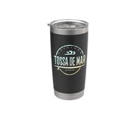 Tossa de Mar España - Retro Tossa de Mar España Vintage Surf Vaso térmico de acero inoxidable de doble pared