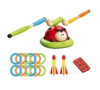 Tossing Ring Game Toys Ladybug, Musical Jump Toss Ring Game Toy | Lanzadores de cohetes de juguete para,Garden Games Ejercicio Equipo de ejercicio para la escuela, al aire libre, parque, patio, p