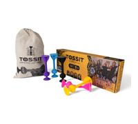 TOSSIT Dardos Ventosa Silicona, Family Pack | Juego de interior y exterior, se adhiere a ventanas, suelos, mesas y coches, 9 modos, 2-4 jugadores, desde 3 años, petanca
