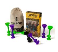 TOSSIT Dardos Ventosa Silicona, Starter Pack | Juego de interior y exterior, se adhiere a ventanas, suelos, mesas y coches, 9 modos, 2 jugadores, desde 3 años, petanca