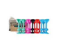 TOSSIT Juego Dardos de Silicona Ventosa - Juega con Familia y Amigos, Modos Petanca o Bocha y más! Ideal Interior Exterior, Diversión Portatil Todas Las Edades! Family Pack: 4 Colores + 1 Negro