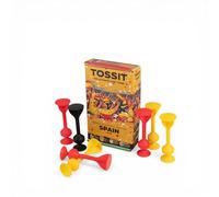 TOSSIT Juego de Dardos con Ventosa, Bocce Interior Exterior para Suelo y Pared, Silicona Resistente y Duradera, World Football Edition, Spain