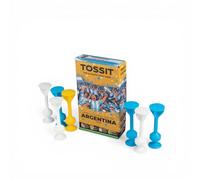 TOSSIT Juego de Dardos con Ventosa, Bocce Interior Exterior para Suelo y Pared, Silicona Resistente y Duradera, World Football Edition, Argentina