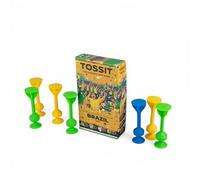 TOSSIT Juego de Dardos con Ventosa, Bocce Interior Exterior para Suelo y Pared, Silicona Resistente y Duradera, World Football Edition, Brazil