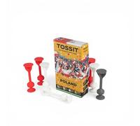 TOSSIT Juego de Dardos con Ventosa, Bocce Interior Exterior para Suelo y Pared, Silicona Resistente y Duradera, World Football Edition