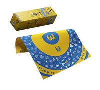 TOSSIT Tablero de Juego para Dardos, Petanca Interior Exterior, Silicona, Múltiples Modos de Juego, Diversión con Amigos y Familia, Transportable y Rodante, Versión Family