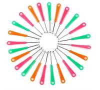 TOSSPER 10pcs Mini Cerumen Limpiador Auricular Portátil Eliminación De La Cera del Oído Cuchara Herramientas Portátiles Earpick De Seguridad