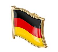 TOSSPER 1pc Alemán Bandera Pin Badge Metal Esmalte Pin Brooche Bandera De Alemania Metal Esmalte Insignia Nacional Insignias