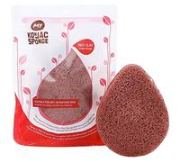 TOSSPER 1pc Konjac Esponja All Facial Natural Lavado Esponja Face Exfoliating Profundo Pore Limpieza Herramienta De Belleza Adecuada para Todos Los Tipos De Piel (Rojo)