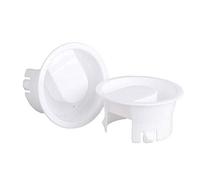 TOSSPER 2pcs De Cristal Blanca Caliente/Fría del Agua Tapa De Jarra Cubierta De La Categoría Alimenticia De Plástico Anti-Polvo Estancos Tapas Tapones De Cristal Bistro Jarra Blanca