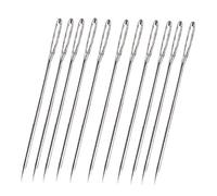 TOSSPER 30pcs / Set Agujas Grandes Piel de los Ojos Agujas de Coser de Acero Inoxidable Aguja de Coser Tapiz Mano Accesorios de Costura