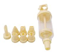 TOSSPER 8pcs / Set De Moldes Formación De Hielo Aflautada De La Jeringuilla Crema Puntas De Jeringa Jeringa De Pastelería Extrusora Gadgets De Cocina para Adornar De La Torta De Bricolaje
