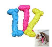 TOSSPER Perro Perrito Resistente Bocado Hueso Chirrido Masticar Molar Juego De Goma para Entrenamiento De Dientes Plástico Térmico Caucho TPR Brinquedos Cachorr