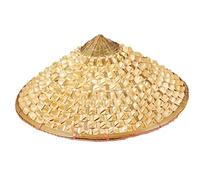 TOSSPER Vietnamita Japonesa Coolie Paja Bambú Cono Sombrero Jardín Granjero Pesca