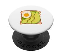 Tostada de huevo con aguacate PopSockets PopGrip Adhesivo
