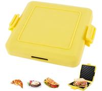 Tostadas para microondas, tostadas en microondas, parrilla inalámbrica de silicona, revestimiento antiadherente y sartén de calentamiento rápido para hornear pan para cocinar deliciosos sándwiches