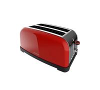 Tostador cecotec toastin'time lite 1500w 2 ranuras 7 niveles rojo