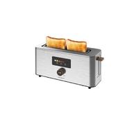 Cecotec Tostadora Vertical 1 Ranura Larga Touch&Toast Extra. 1000 W,24 Rebanas de Pan, Ranura Extra Ancha 3,5 cm, Pantalla Táctil y Parrilla Digital, Acabados en Acero Inoxidable