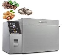 Tostador comercial de granos de café y nueces, control digital ajustable de temperatura y tiempo para cacahuetes, sésamo, anacardos y castañas