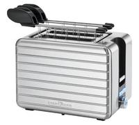 Proficook TAZ 1110 Tostadora Sandwichera Diseño, Ranura Ancha 2 Rebanadas, 2 Pinzas Extracción Sandwich, Acero Inox. 1050W Plata