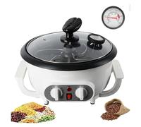 Tostador de Café Eléctrico, Tostadores de Café, Tostador de café eléctrico con termómetro, temporizador y ajuste de temperatura for secado de granos.(110V)
