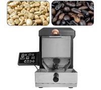 Tostador de Café, Máquina Tostadora Rotativa Automática de Acero Inoxidable para Cacahuetes, Tostadora de Café 200g para Uso Doméstico & Comercial 110V