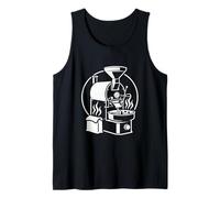 Tostador de café Minimal Line Art Specialty Design Camiseta sin Mangas